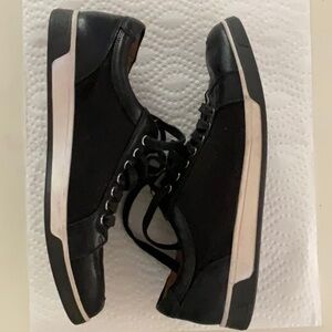 Cole Haan men’s black leather sneakers